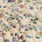Quiltad pläd créme lila blomster 180 x 130 cm