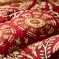 Quiltad pläd röd 170 x 130 cm