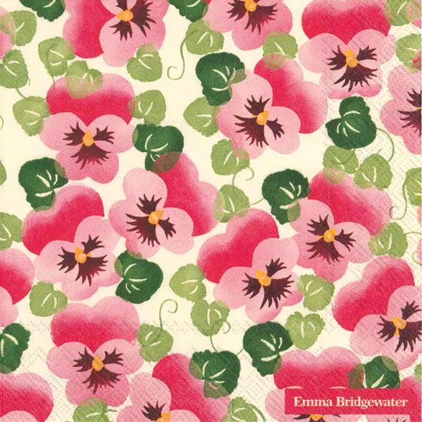 Servetter Pink Pansy Emma Bridgewater