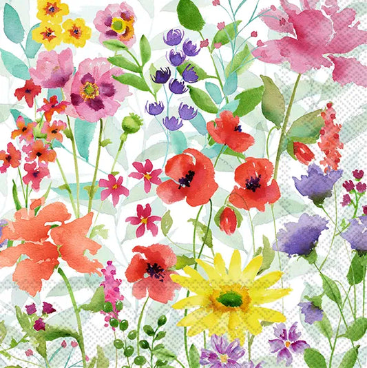 Kaffeservetter Sommarblommor