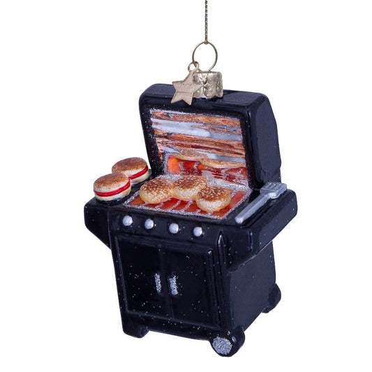 Julgranskula Grill med hamburgare