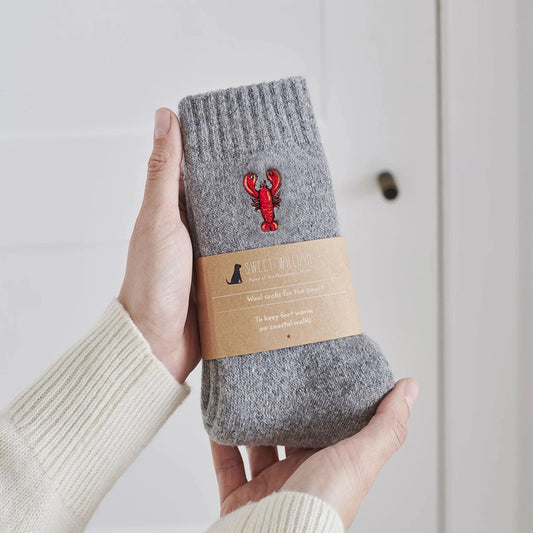 Socken mit besticktem Golfer