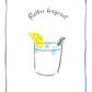 Kökshandduk linne - Gin & Tonic