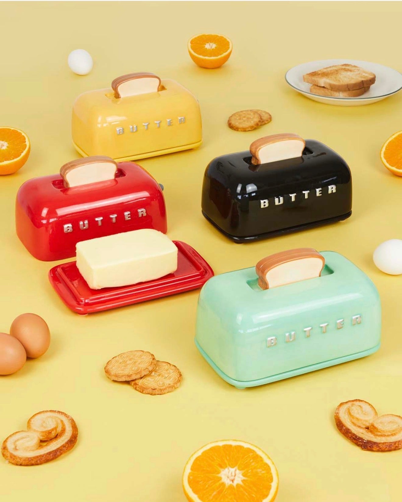 Butterdose Retro - verschiedene Farben