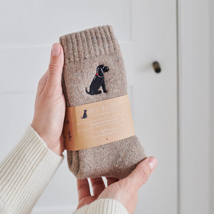 Strumpor med broderad hund - Cocker Spaniel