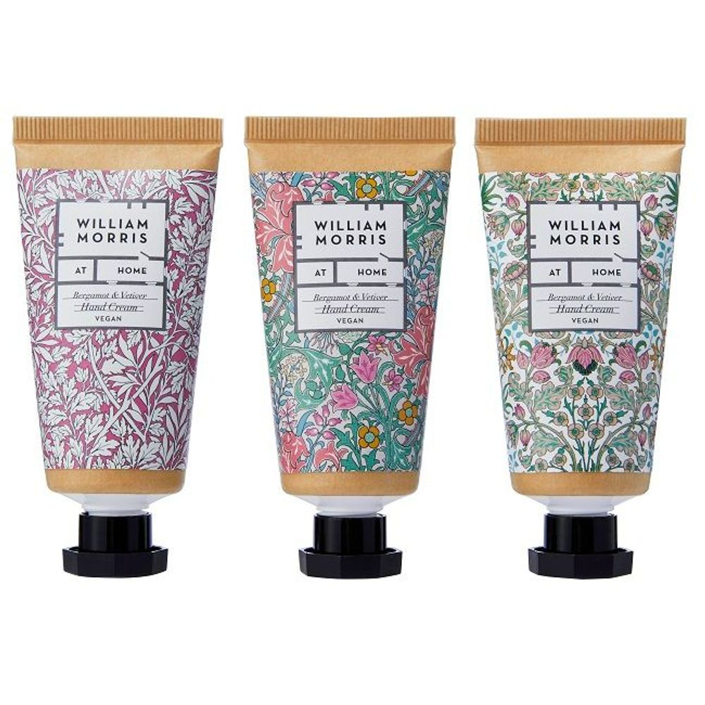 William Morris 3 x Handcreme Geschenkset Bergamotte Vetiver