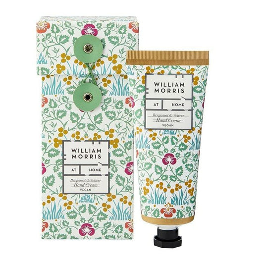 William Morris handkräm i presentförpackning Bergamott Vetiver