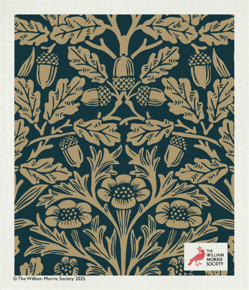 Disktrasa William Morris Acorn Gold dark blue