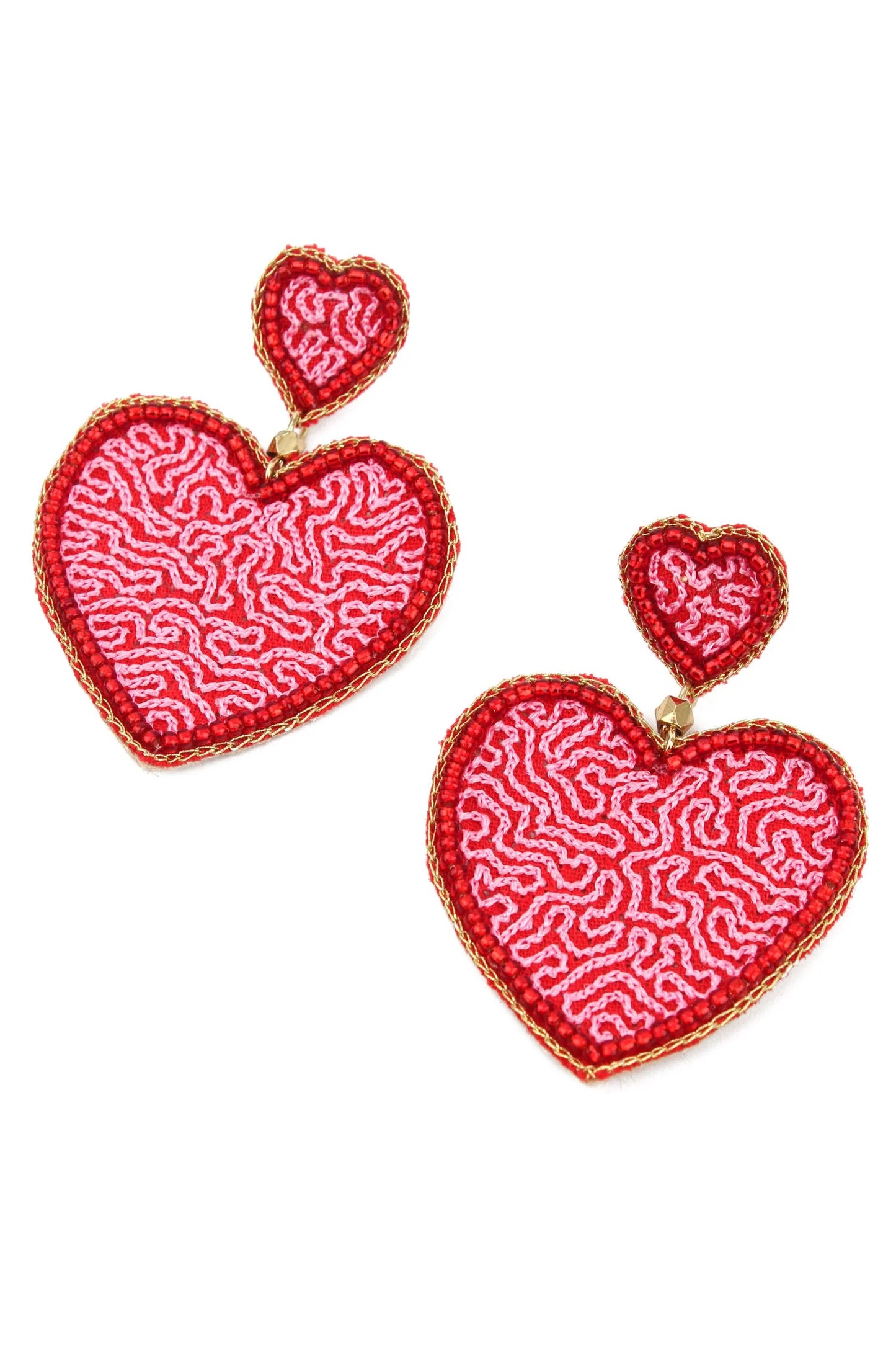 Örhängen Big heart swirl