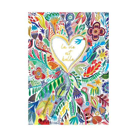 Anteckningsbok A5 mönstrad Cartes d'Art