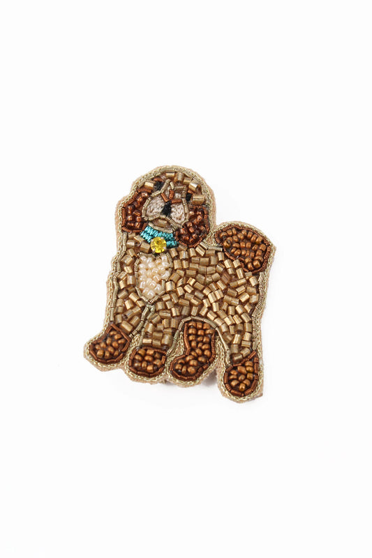 Broche rød tulipan