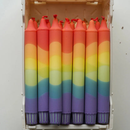 Handgefertigte Kerzen 20 cm - verschiedene Farben