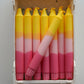 Handgefertigte Kerzen 20 cm - verschiedene Farben