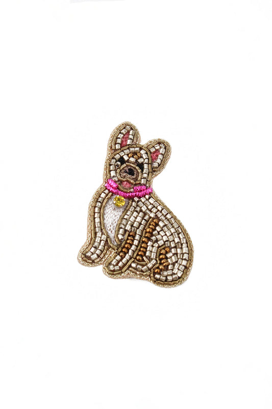 Broche rød tulipan