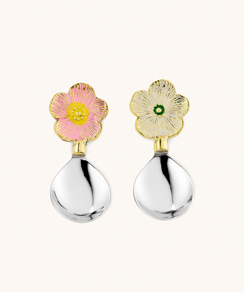 Faye flower dipp skedar set