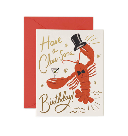 Kort Claw-some birthday gratulationskort