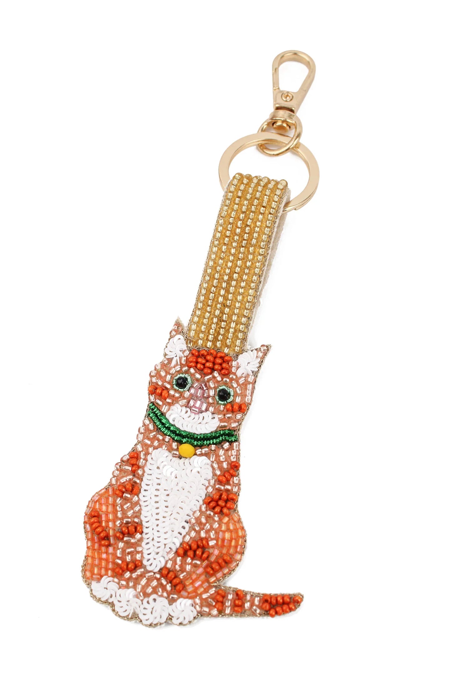 Nyckelring orange katt