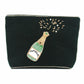 Broderad medium sminkväska/necessär Champagne