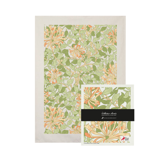 William Morris set kökshandduk och disktrasa Honeysuckle