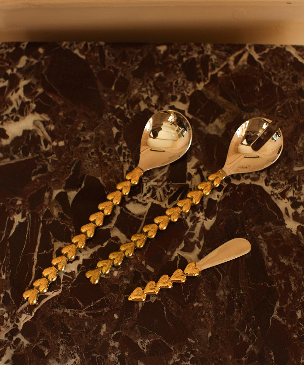 Holly heart Serveringsbestick