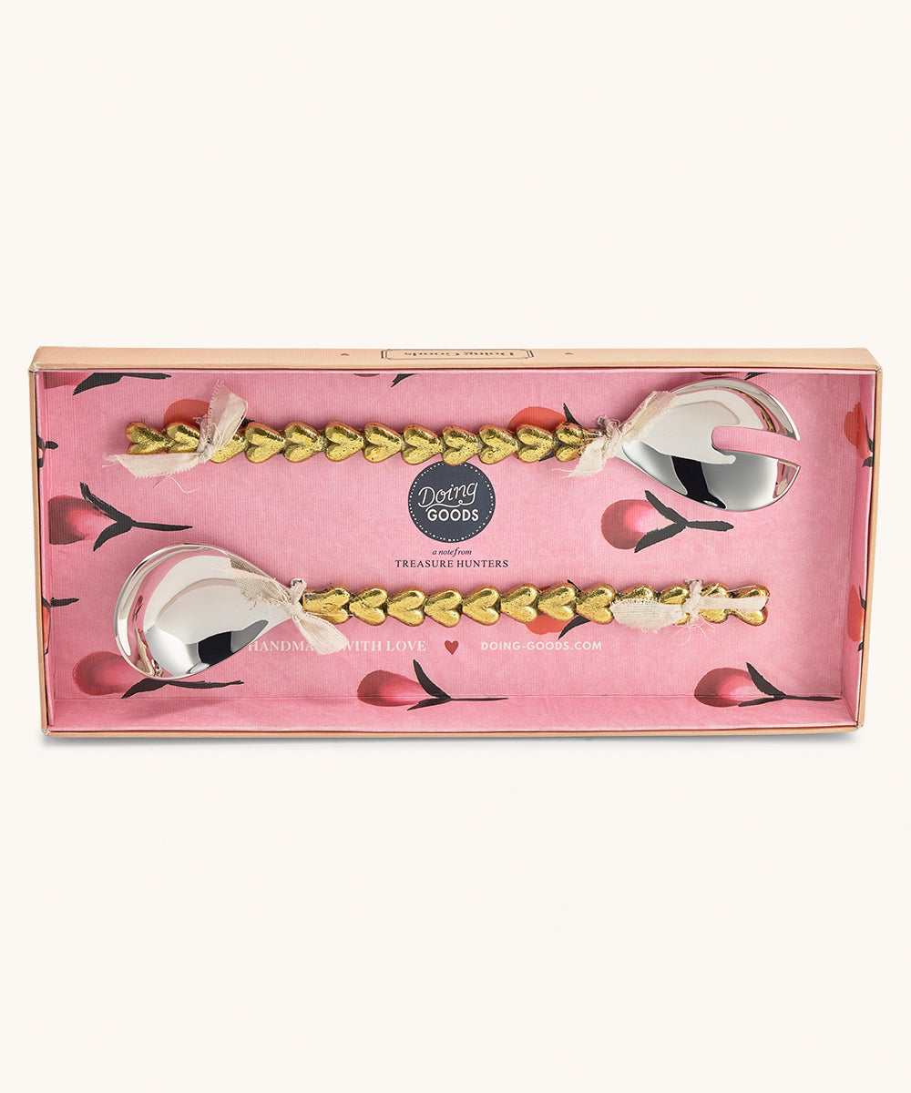 Holly heart Serveringsbestick