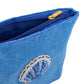 Broderet medium makeup-taske/necessaire kolibri