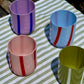 Maegen Glas randigt flera färger