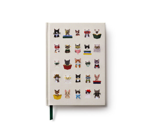 Cats broderad skrivbok