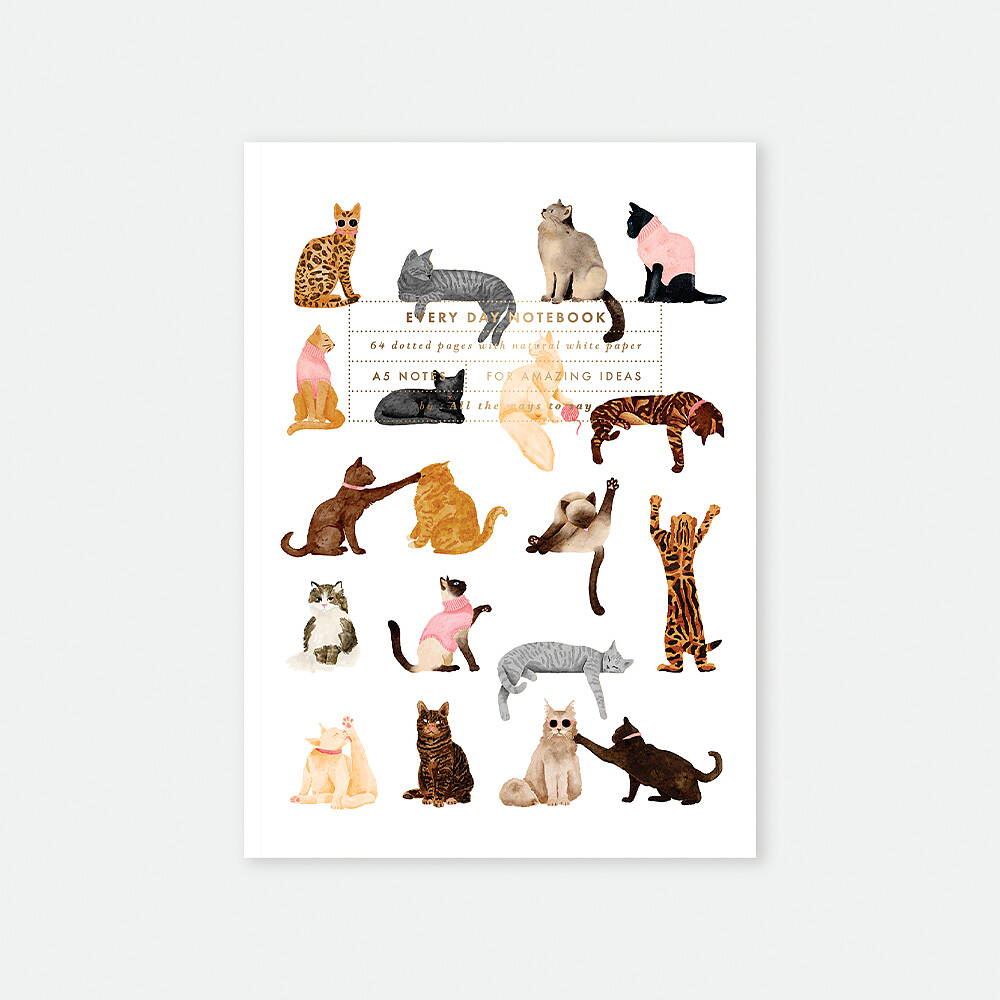 Anteckningsbok Meow katter