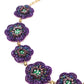 Halsband Lila blommor