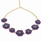 Halsband Lila blommor