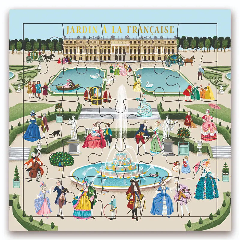 Pusselkort fransk park Cartes d'Art
