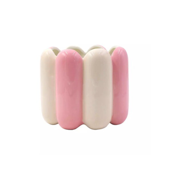 Kruka Maía Rosa/vit