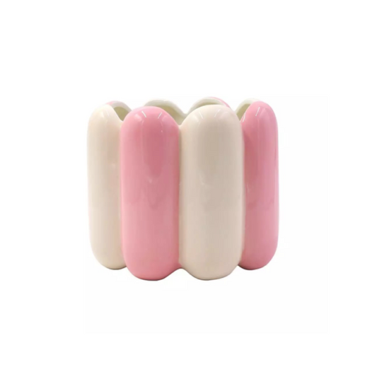 Kruka Maía Rosa/vit