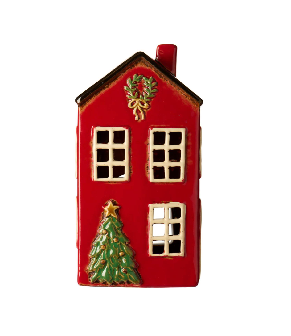 Danska julhus till värmeljus julgran