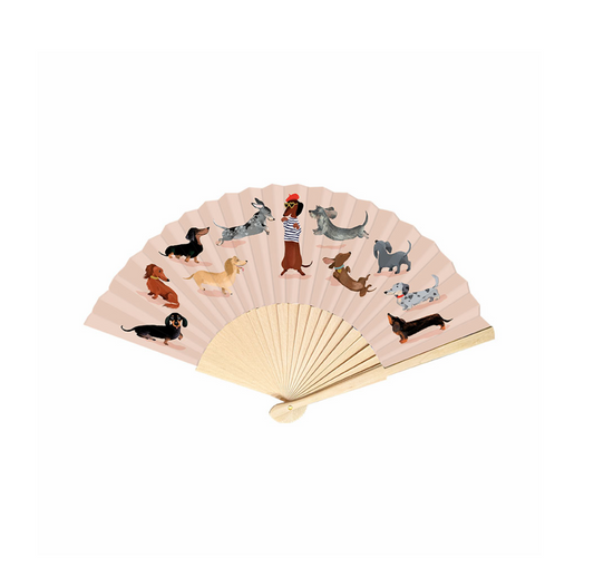 Fächer mit Dackeln Cartes d'Art