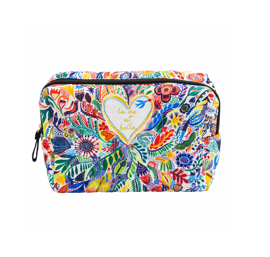 Gesteppte Kosmetiktasche gemustert Cartes d'Art