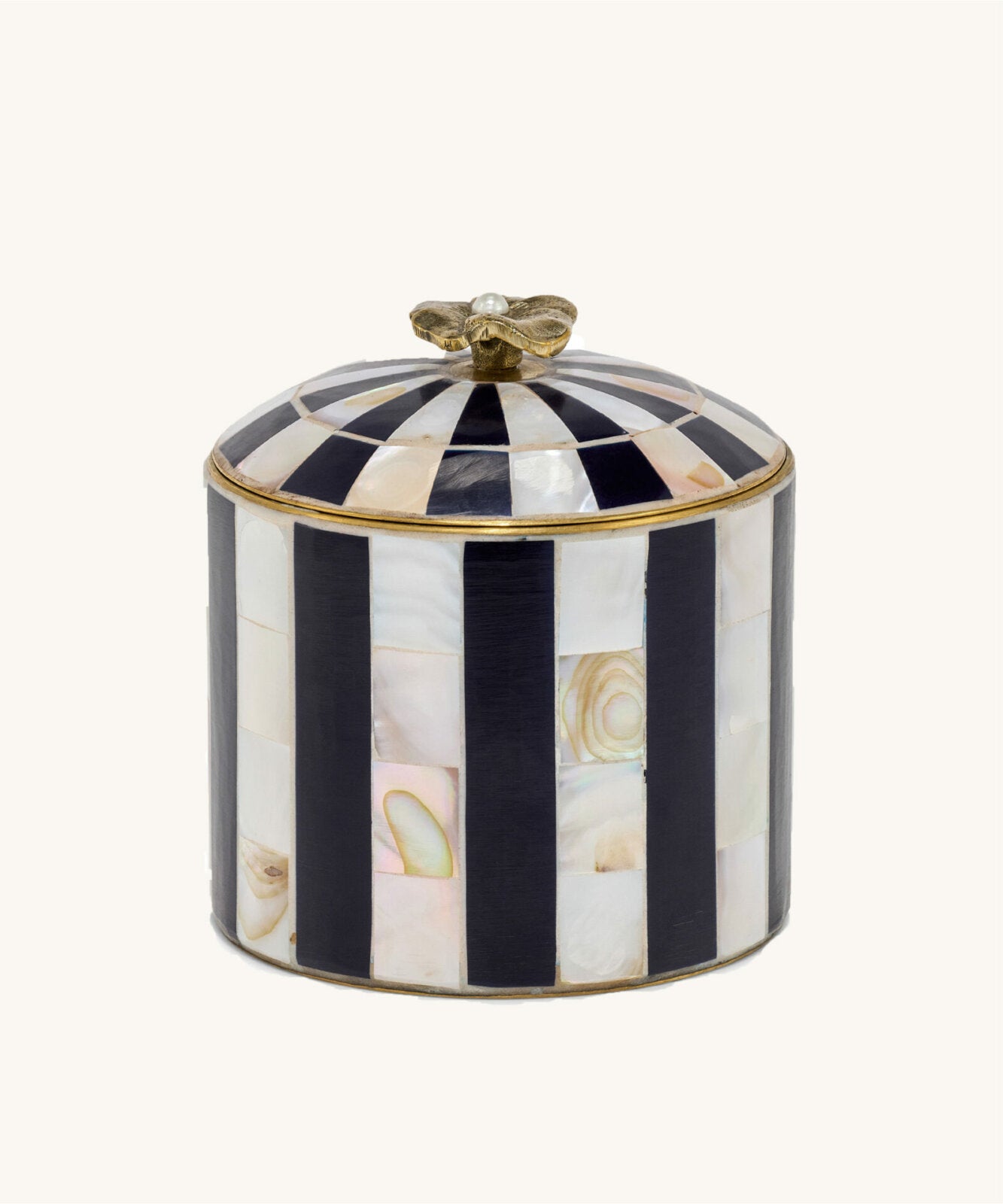 Zoey ask med blomma navy