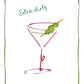 Kökshandduk linne - Dirty Martini
