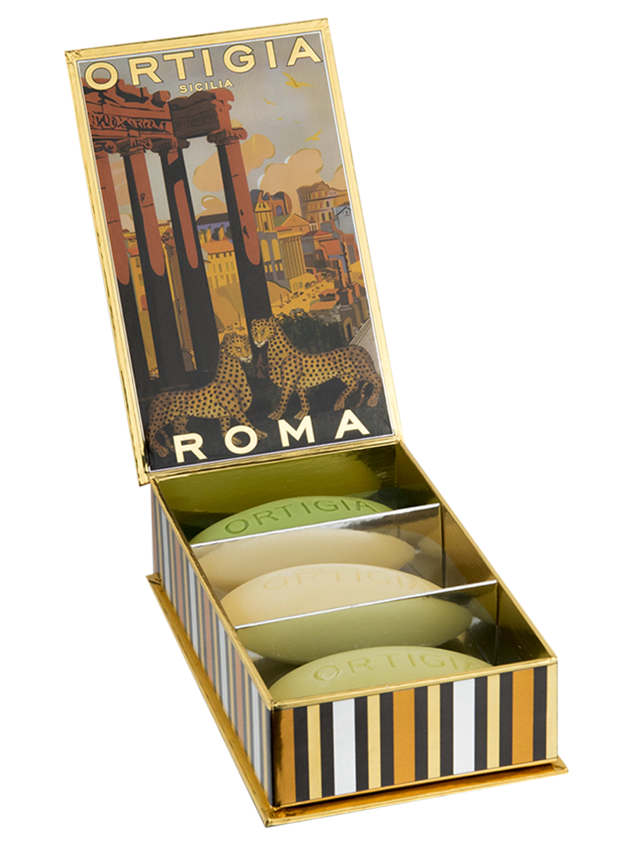 Ortigia Sicilia 3 x tvålar Rom