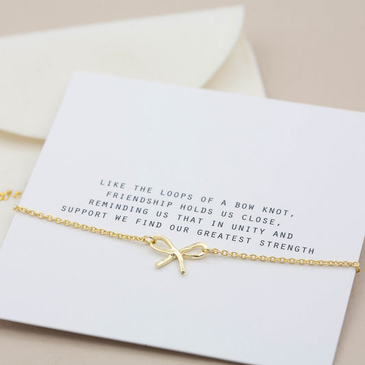 Armband i guld rosett