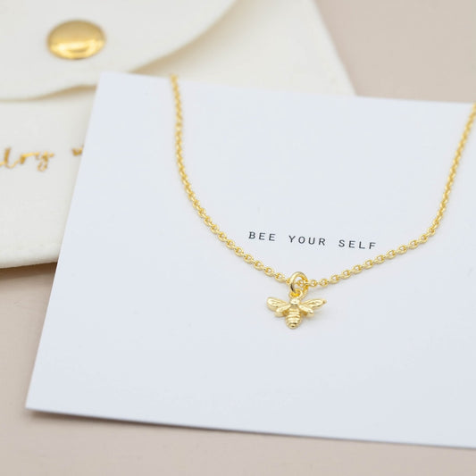 Halsband i guld bee your self