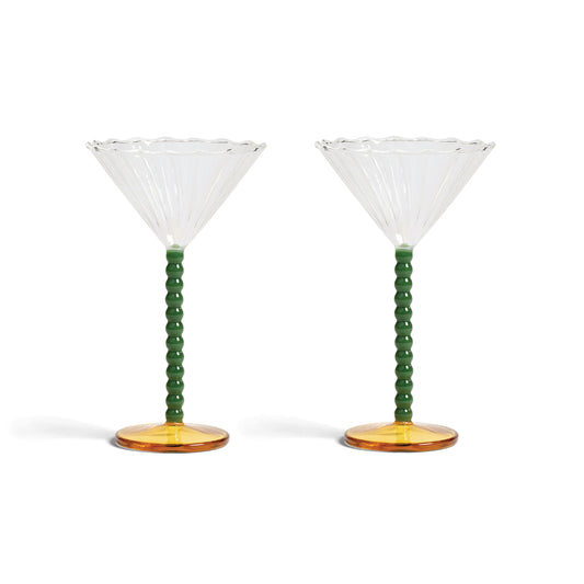 Glas coupe perle 2-pack