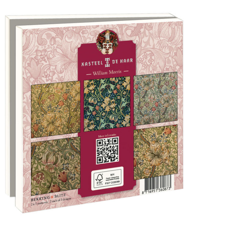 Set med 10 kort William Morris