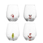 Glas med figur jul 4-pack