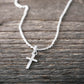 Halsband kors silver