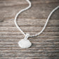 Halsband i silver snäcka