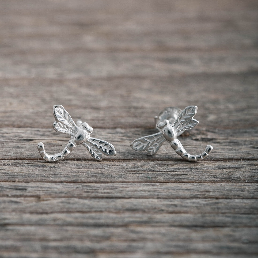 Ohrringe in Silber Libelle
