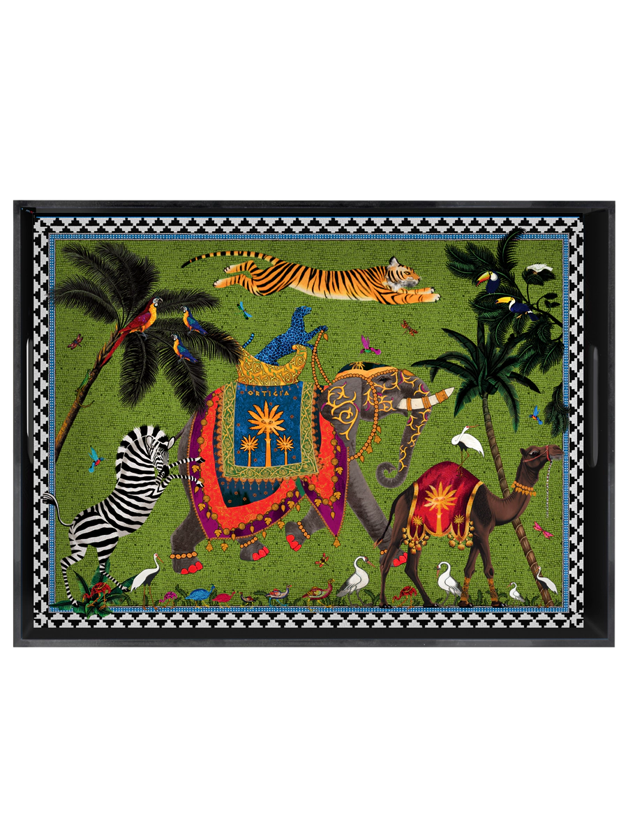 Ortigia Sicilia bricka Flying tiger green