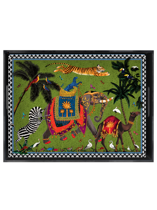 Ortigia Sicilia bricka Flying tiger green